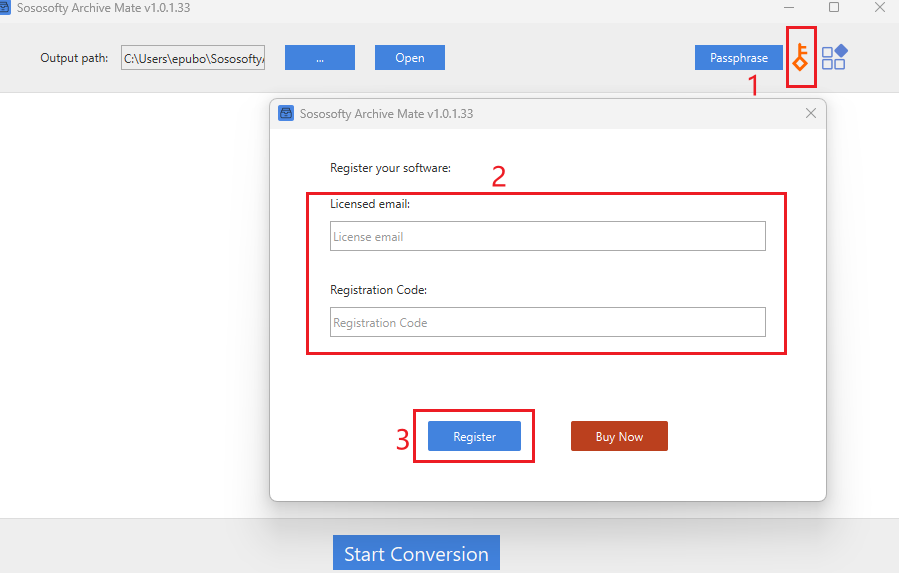 archive mate register